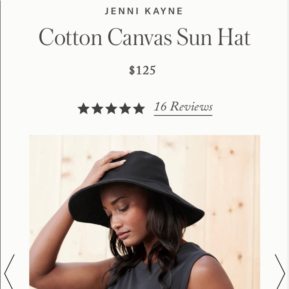Jenni Kayne canvas hat. Never used. Great condition